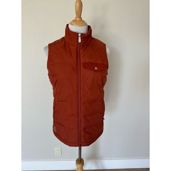 Fjällräven Greenland Down Liner Vest Women Orange Small *marks - Picture 1 of 14